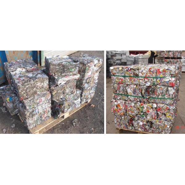 Presses de recyclage de la ferraille d'aluminium Baler Cannes d'aluminium UBC Baler Machine pour le recyclage de la ferraille de métal