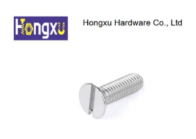 304 stainless steel screw GB947 slotted countersunk head machine screw slotted flat head screw