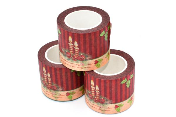 Fita clássica colorida de Washi do Natal 65g do papel de embrulho