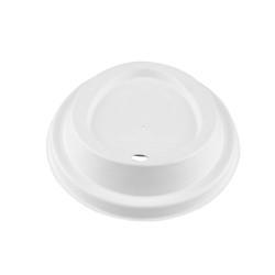 Biodegradable Raw Recyclable Cup Cover Natural Bagasse Sugarcane Pulp Flat Dessert Compostable Lid For Paper Cup Lid Mak