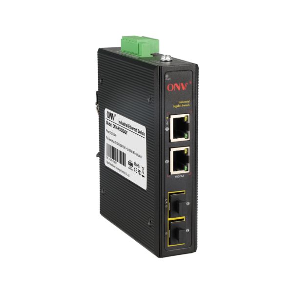 4-port Gigabit Industrial Ethernet Switch with SFP Fiber Ports for Reliable Networking