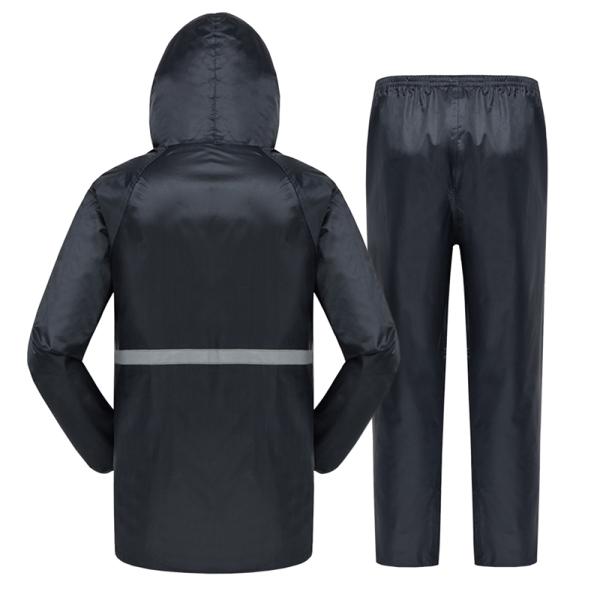 Rainy Day Adults Mens Rain Jacket Suit Raincoat with Pants Waterproof Working Clothes