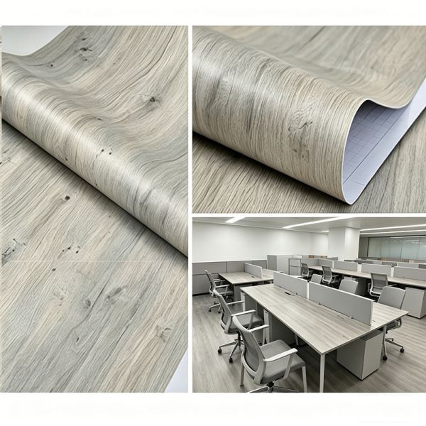 Textured Wood Grain PVC Decorative Foil Anti Yellowing Matte Finish For Wall Panels