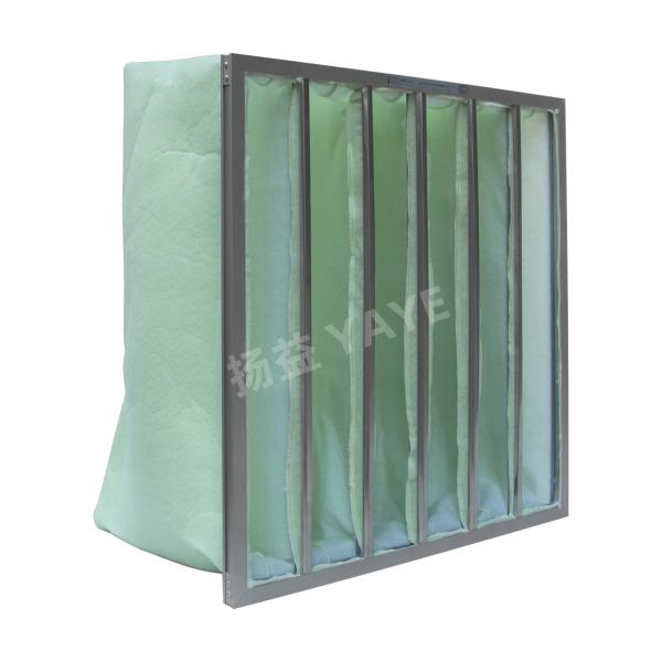 Non Woven F8 Bag Filters Hvac Efficiency F6 Bag Filter 590×590×550mm-6P