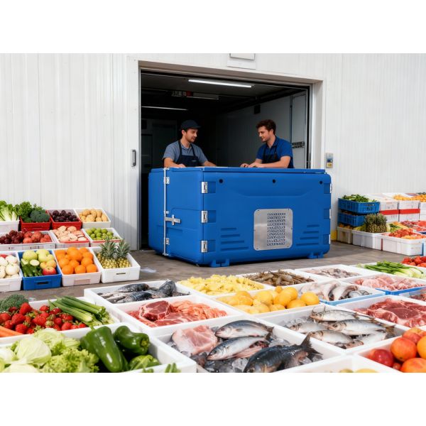 Microprocessor Controlled Cold Chain Refrigeration Container with Temperature Range -25°C To +25°C and 20ft/40ft/40ft HC Capacity