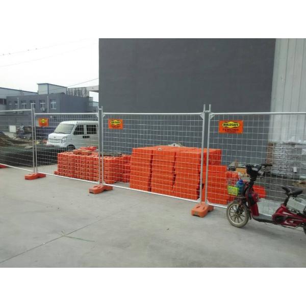 Hot Dipped Galvanized Temporary Fence AS4687-2007 Standard 42 microns Zinc thick 2.1m height and 2.4m width