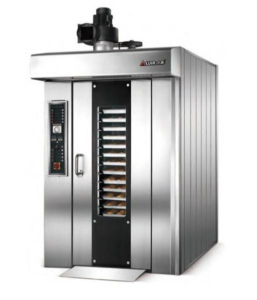 Forno comercial da convecção da cremalheira do forno giratório bonde das bandejas dos fornos 16 do cozimento para a padaria do pão