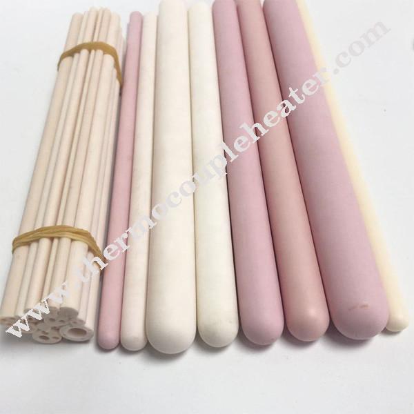 Tubes en céramique de protection de thermocouple d'alumine à hautes températures d'Alsint C799 99,7% pour Furance