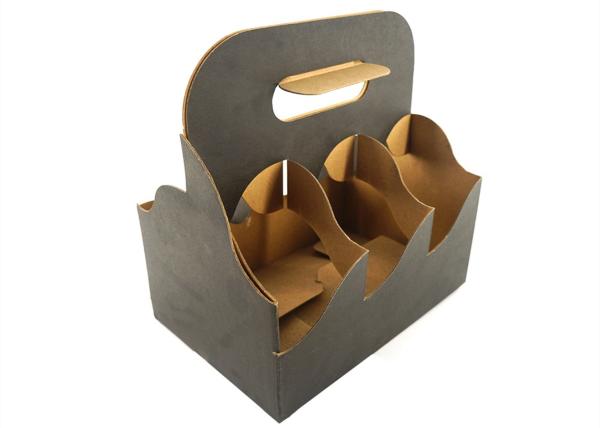 Tray Basket Paper Corrugated Cardboard Shipping Boxes 2 - 6 Coffee Cup Carry