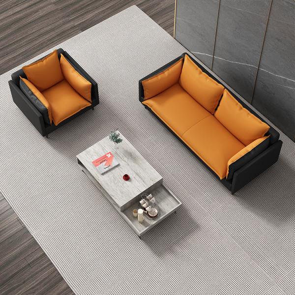 Софа управленческого офиса PU кожаная для зала ожидания комнаты прожития универсального