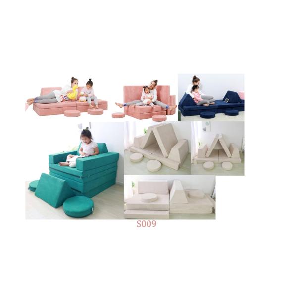Modern Foam Kids Play Couch 14pcs Per Set Home Decor Kids Sofa Custom Logo Accepted