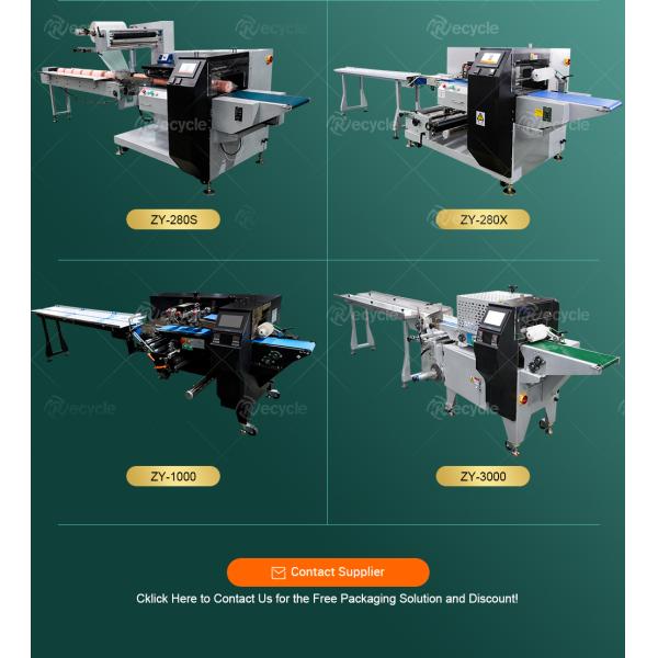 Back Sealing HFFS Flow Wrapping Machine for Instant Noodles Bread and Biscuit Packing