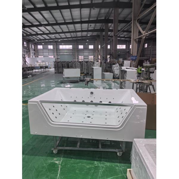 Estimated Delivery Time 1500mm Front Glass Corner Hydro Massage Bathtub with 6 Big Jets