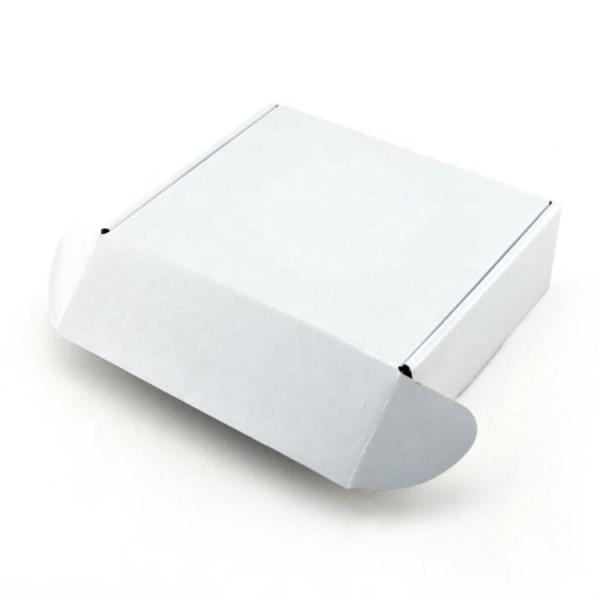 White 3 Layer Corrugated Shipping Boxes Paper Cardboard Custom Printed