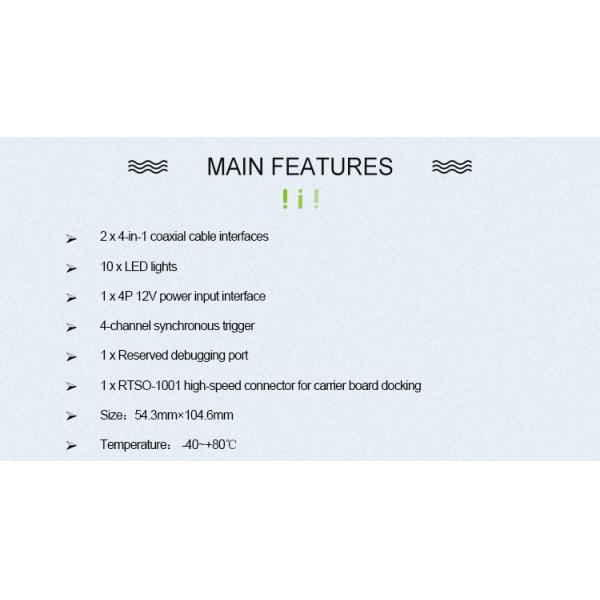 Realize Realtime Processing with RTST-GMSL001 Main Board the Official Partner of NVIDIA