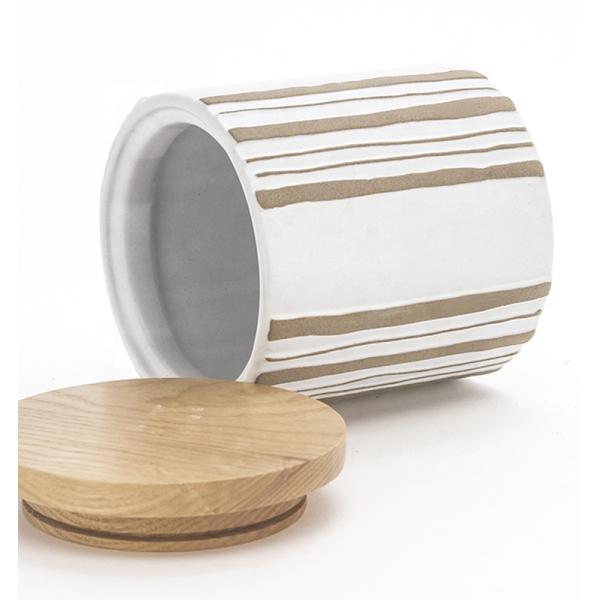 Кухня Керамические банки для кофе, чая, сахара, хранилища для пищи, керамические банки с деревянным покрытием