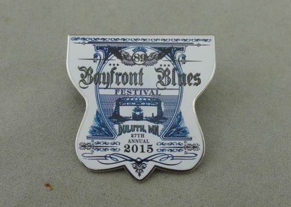 Offset Printing Enamel lapel Pin Die Stamped Imitation 1.75 inch