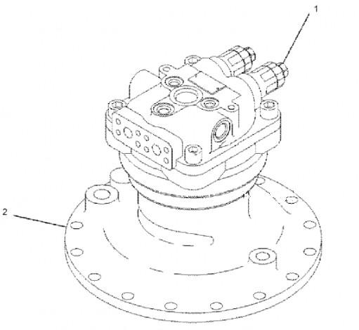 Swing Motor Assy Without Gearbox For Excavator E320D2 Hydraulic Swing Motor 334-9976 1588985