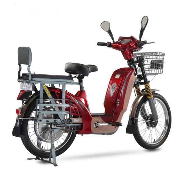 Large Capacity 48V 500W Electric Food Delivery Bike With Front And Rear Drum Brake