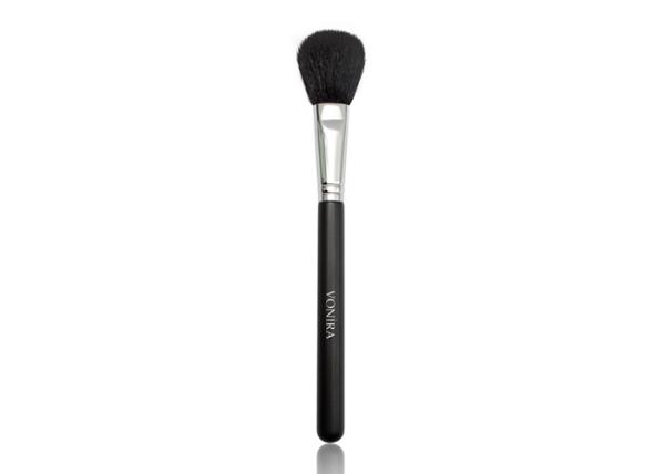 Natural Goat Hair Blush / Powder Makeup Brush With Long Handle