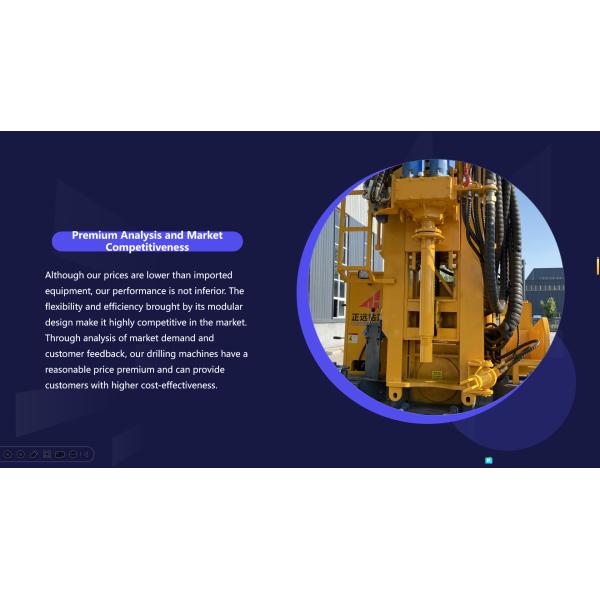 Rotary DTH Water Well Drilling Rig Diesel Power High Torque Simple Operation