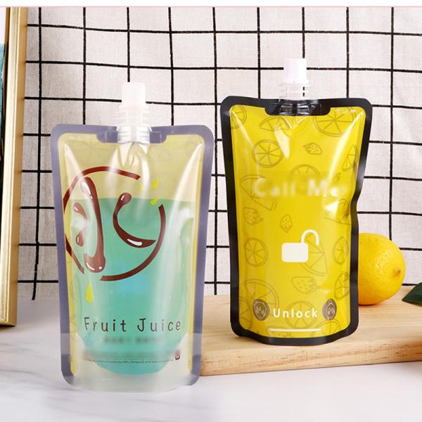 Customized Recycled Beverage Packaging Bag 200Ml 300Ml 500Ml Plasti Spout Pouch