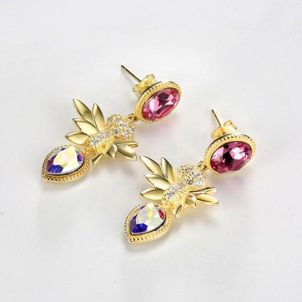 Brincos de Diamond Gift Sterling Silver Jewelry