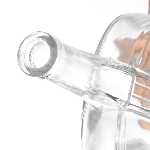 Super Flint Glass Direct Transparente Vodka Rum Gin Garrafas 700ml 750ml Forma única da garrafa