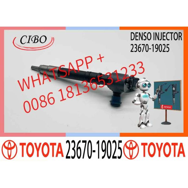 23670-19025 295700-0530 1X Fuel Injector Compatible with Toyotaa Hilux VIII Pickup 150-170 PS 2.4 D GUN112 120 122 125 135
