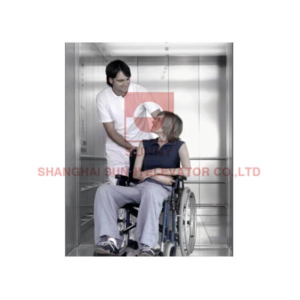 Intelligent Hospital Elevator with Permanent Magnet Synchronous Drive 1600kg Load and Low Noise