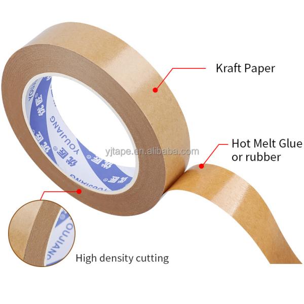 Gummed Custom Logo Self Adhesive Kraft Paper Tape For Sustainable Packaging Solutions