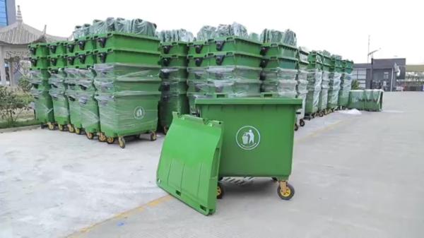 Factory Plastic Material Garbage Container Rubbish Bin Trash Can Dustbin Transparent Recycle Waste Bin
