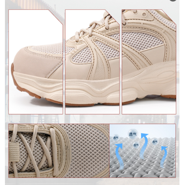 Lightweight Breathable Safety Work Shoes for Men Anti-Puncture & Anti-Smash Soft Sole Protective Footwear New Summer Style