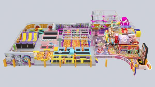 Safety Adult Indoor Trampoline Park 12FT 14FT 15FT Indoor Mall Playground Equipment