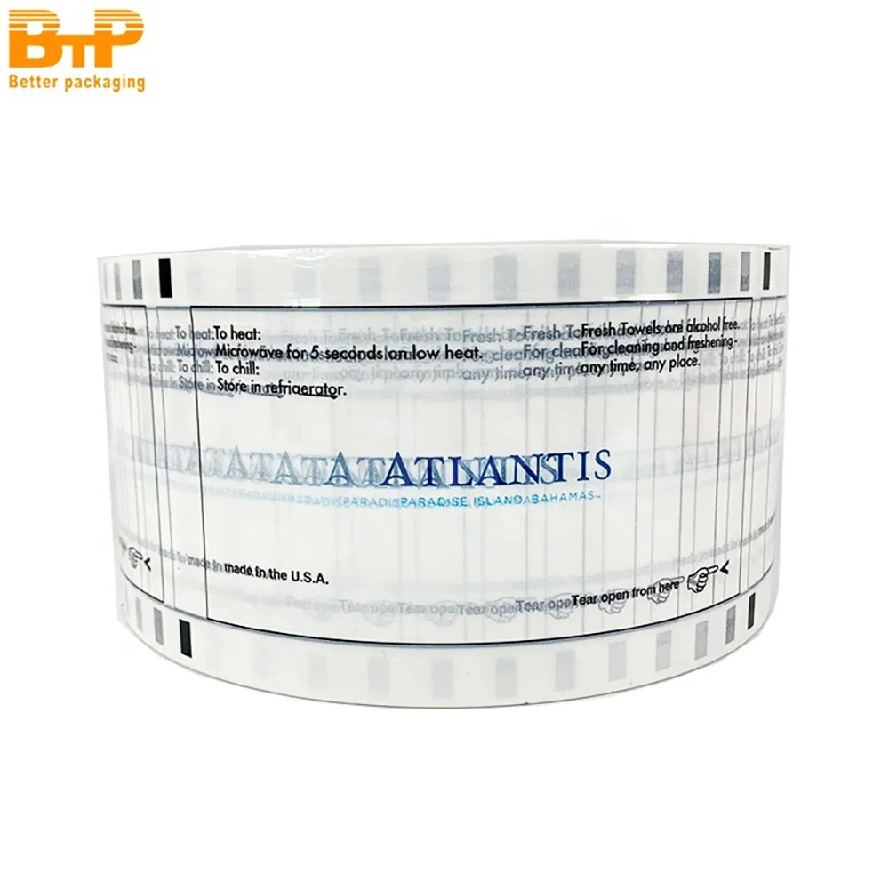Custom Printed Sachet Food Packaging Film Roll Transparent Wrapping Laminating Mylar PET