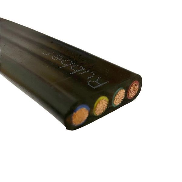 Waterproof Flat Submersible Pump Cable with EPR Insulation Flexible Copper Conductor and Wide Temperature Range
