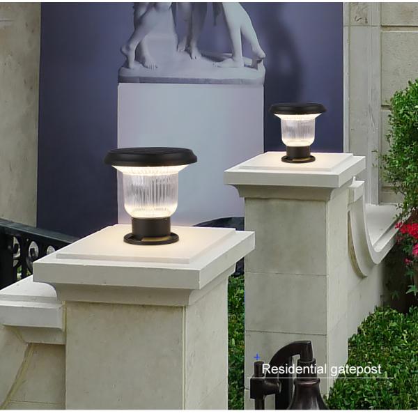 Погодостойкий солнечный сумрак лампы штендера, который нужно рассветать свет столба для патио задворк гаража