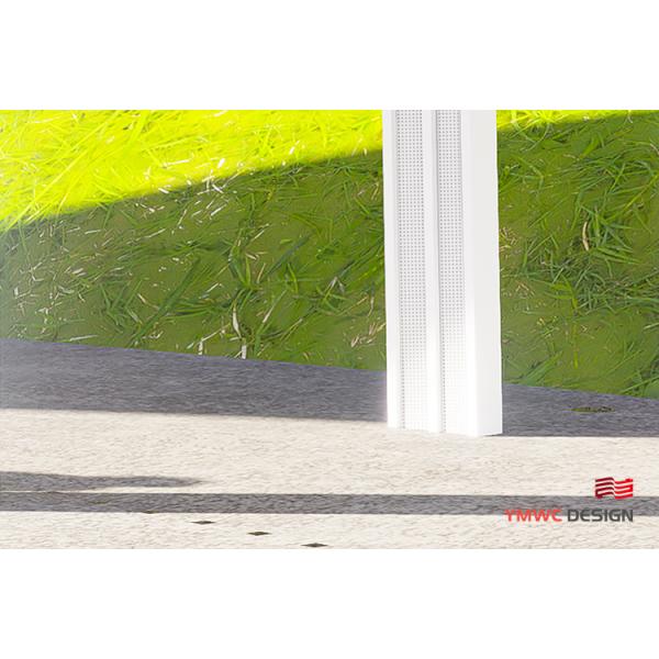Modern Style White Stainless Steel Art Gallery Steel Structure Sculpture Emberwind Pergola