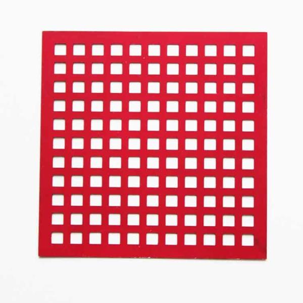 Powder Coated Square Hole Perforated Sheet For Functional Screens
