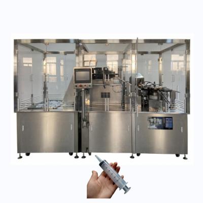 Máquina de enchimento de seringas descartáveis totalmente automática Máquina de enchimento de seringas pré- enchidas