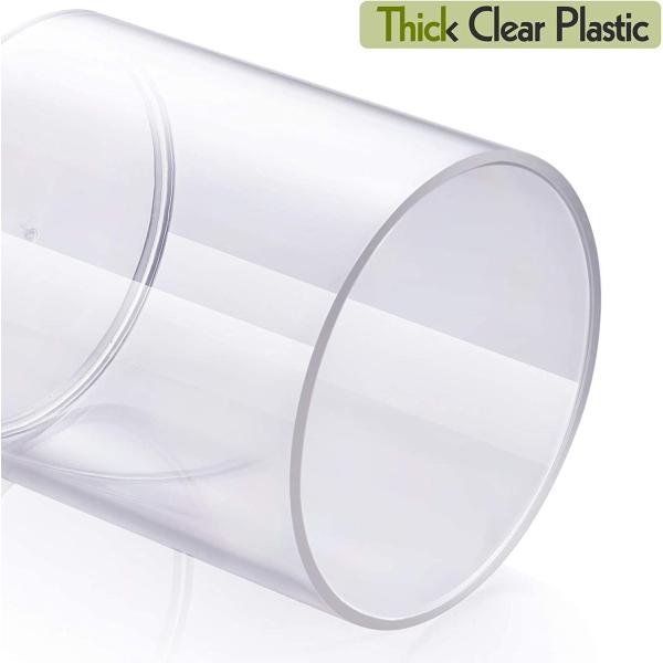 Clear Plastic Cotton Swab Holder Dispenser For Bathroom