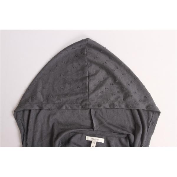 Fashion Spring Autumn 100% Cotton Women Knitted Hoodie