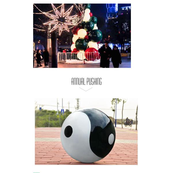 Зашкурить украшение рождества неубедительной сферы нержавеющей стали стального шарика металла неубедительное