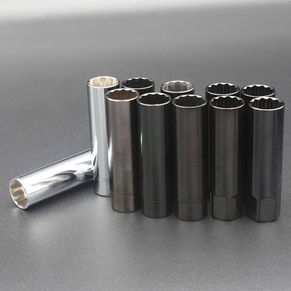 BMW MINI 14mm Thin Wall Spark Plug Socket 12 Point Matte Chrome Coating