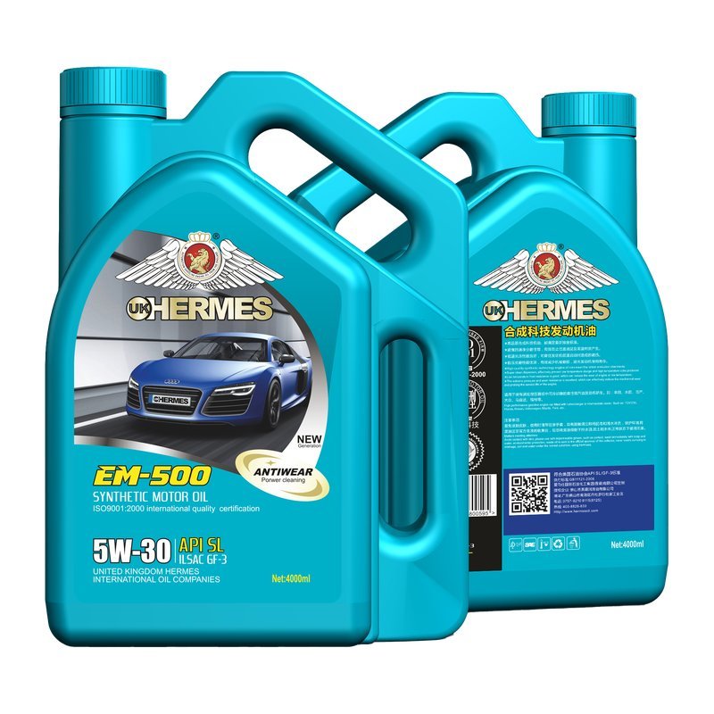 EM-500 API SL 5W-30 Synthetic Technology Gasoline Engine Oil 4L for Passenger Cars