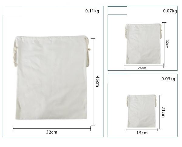 Logo Printing Sublimation Canvas Bags Storage Sublimation Drawstring Bag Dustproof