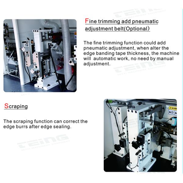 SKDT530 Woodworking Edge Bander Machine with Automatic Operation and Double Trimming
