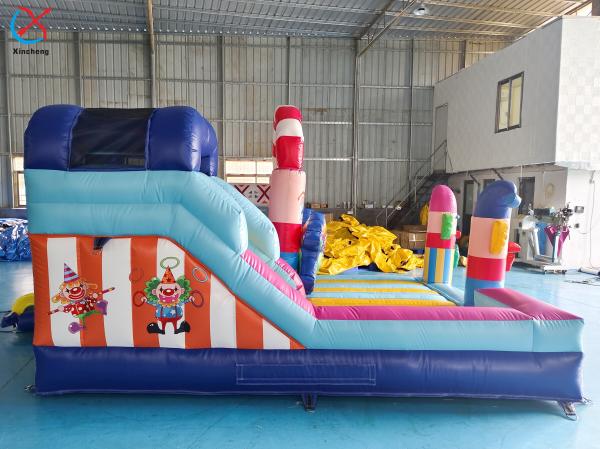 Factory Inflatable Colorful Candy Inflatable House And Slide Jumping Castle