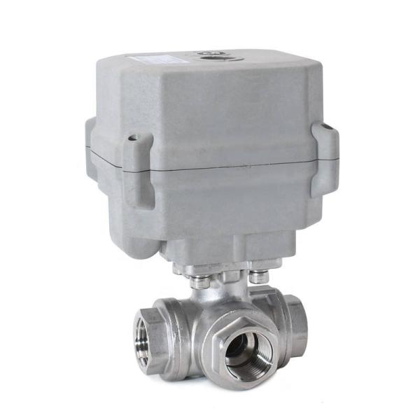 Etrany 1/2in NPT SS304 3Way L Port 2 Wires Normally Closed DC12v with Manual Override water Control Regulation