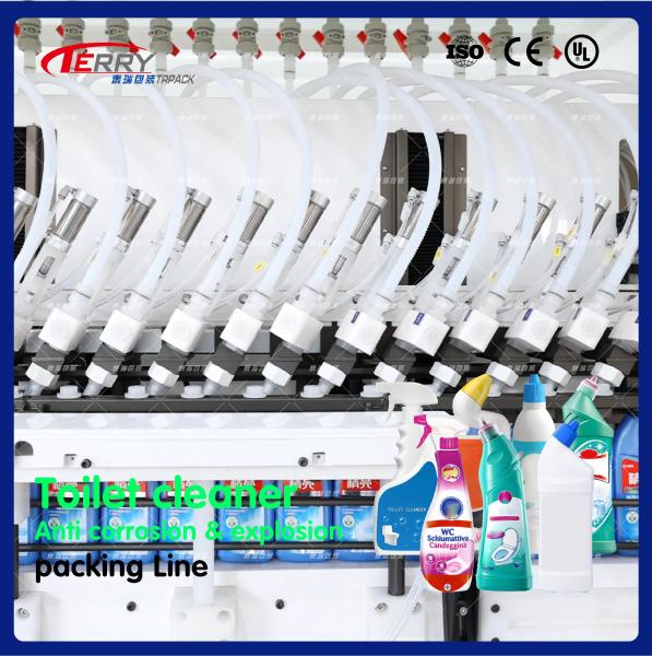 PLC Control Automatic Bottle Filling And Capping Machine 220V/380V 50Hz/60Hz